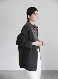 スリーブリンキングVネックカーディガン【by SON】