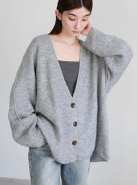 スリーブリンキングVネックカーディガン【by SON】