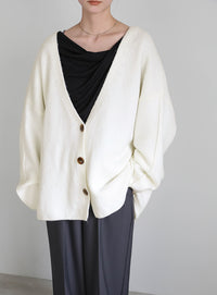 スリーブリンキングVネックカーディガン【by SON】