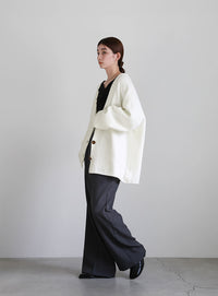 スリーブリンキングVネックカーディガン【by SON】