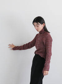 バックスリットストレッチナロースカート