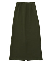 バックスリットストレッチナロースカート