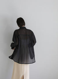 バックスリットストレッチナロースカート