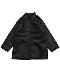 キルティングフェイクレザーオーバージャケット【SALE】