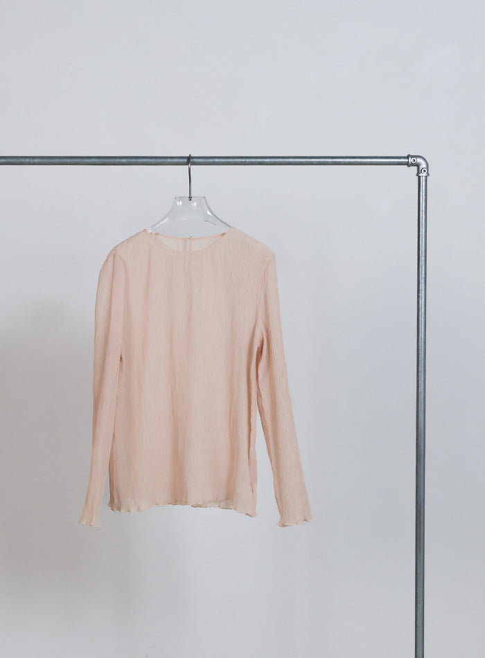 ランダムプリーツシアートップス – SELECT MOCA