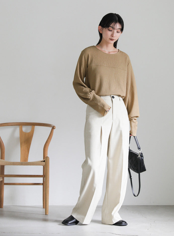 その他 MOKA クラッシュジャガードロングカフストップス – SELECT MOCA