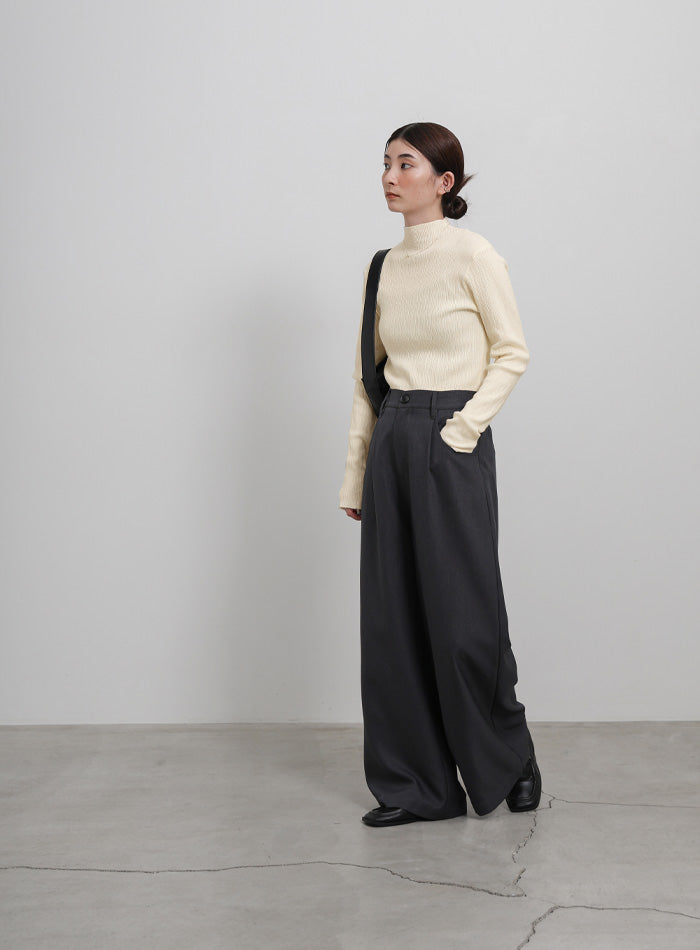 ニュアンスリブプチハイネックトップス – SELECT MOCA