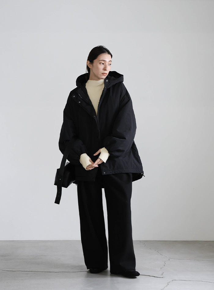 ニュアンスリブプチハイネックトップス