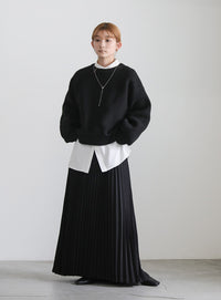 スポンディッシュクルーネックショートニット【SALE】