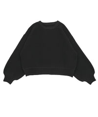 スポンディッシュクルーネックショートニット【SALE】