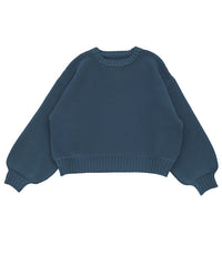 スポンディッシュクルーネックショートニット【SALE】