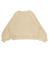 スポンディッシュクルーネックショートニット【SALE】