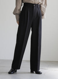 センタープレスストレートスラックス