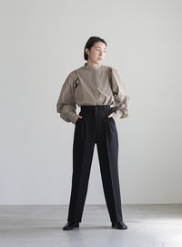 センタープレスストレートスラックス