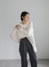 センタープレスストレートスラックス