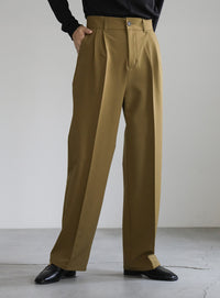 センタープレスストレートスラックス