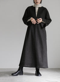 キーネックスリットスリーブワンピース【official限定】