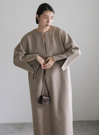 キーネックスリットスリーブワンピース【official限定】