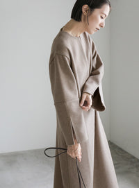 キーネックスリットスリーブワンピース【official限定】