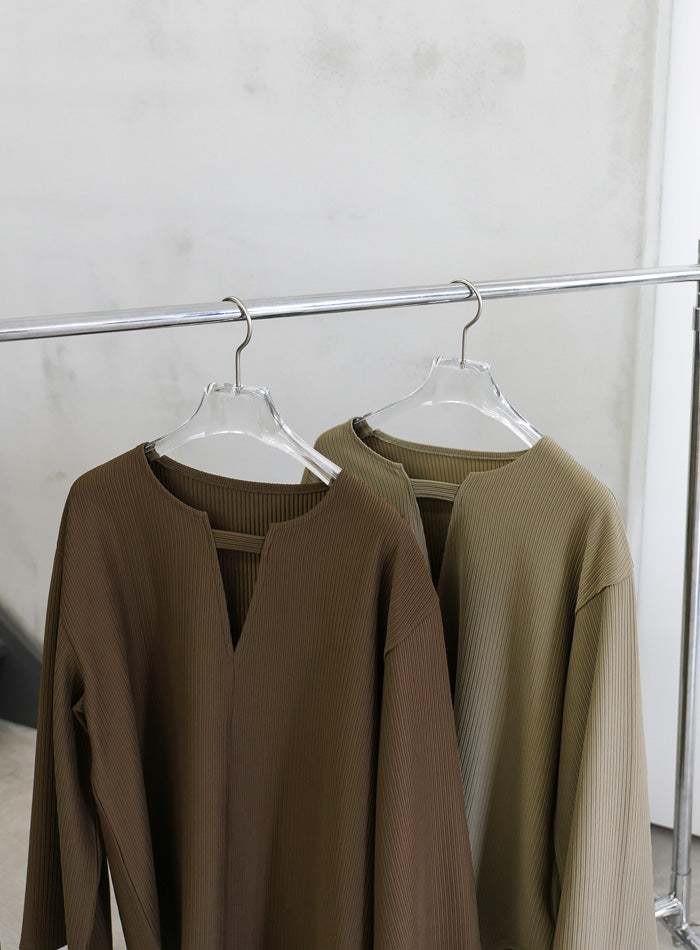 キーネックリップルワイドスリーブトップス【SALE】 – SELECT MOCA