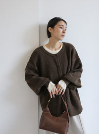 2WAYボリュームスリーブニットカーディガン