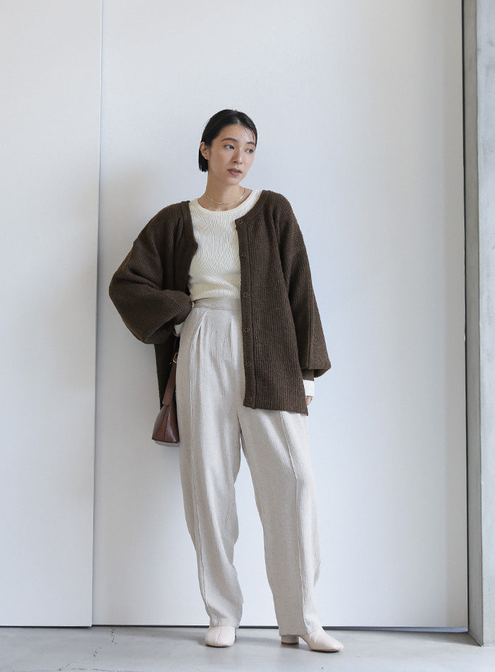 2WAYボリュームスリーブニットカーディガン