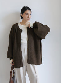 2WAYボリュームスリーブニットカーディガン