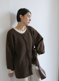 2WAYボリュームスリーブニットカーディガン