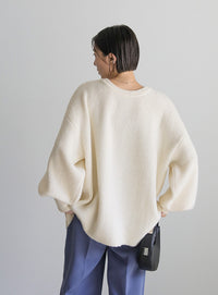 2WAYボリュームスリーブニットカーディガン