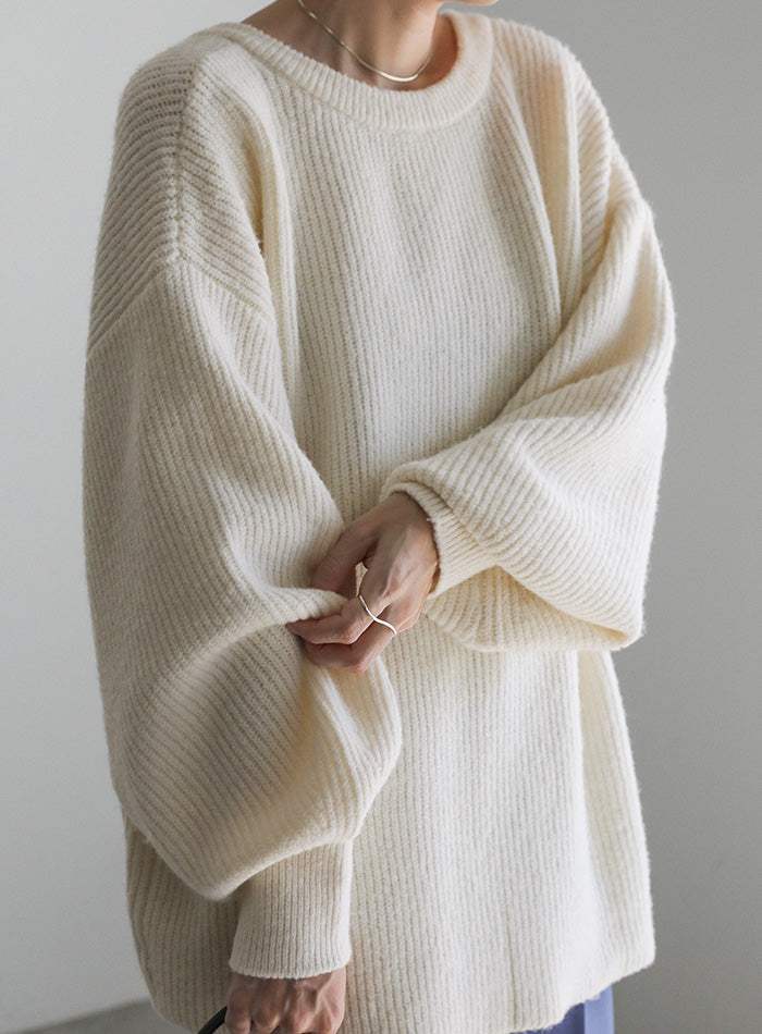 2WAYボリュームスリーブニットカーディガン