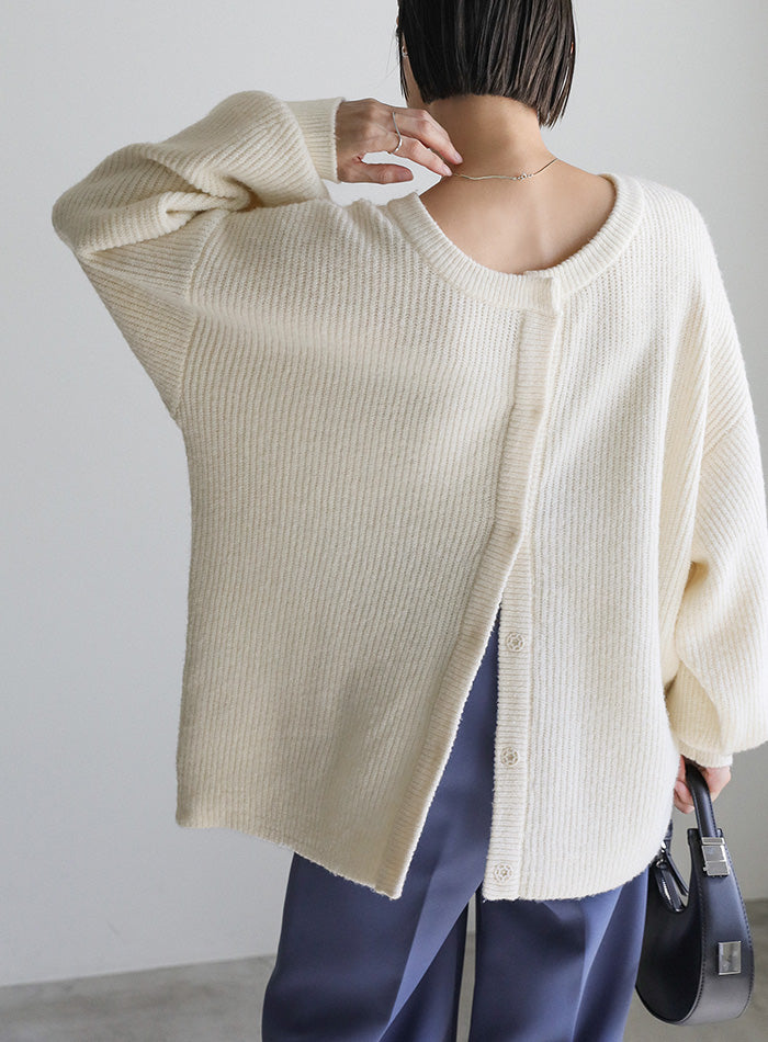 2WAYボリュームスリーブニットカーディガン