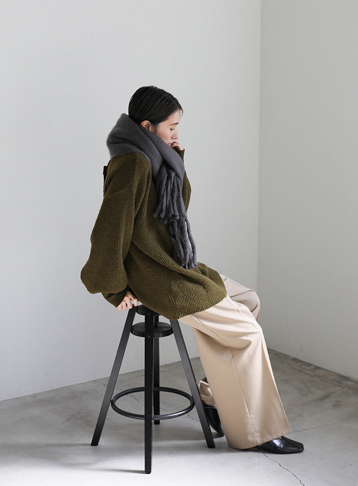 2WAYボリュームスリーブニットカーディガン