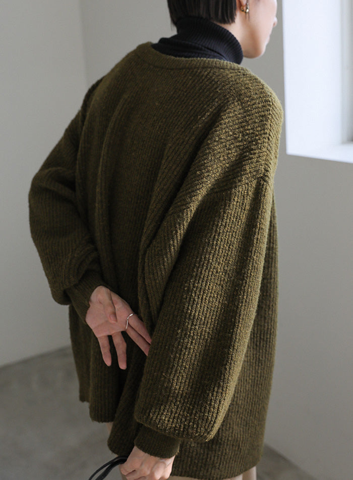 2WAYボリュームスリーブニットカーディガン