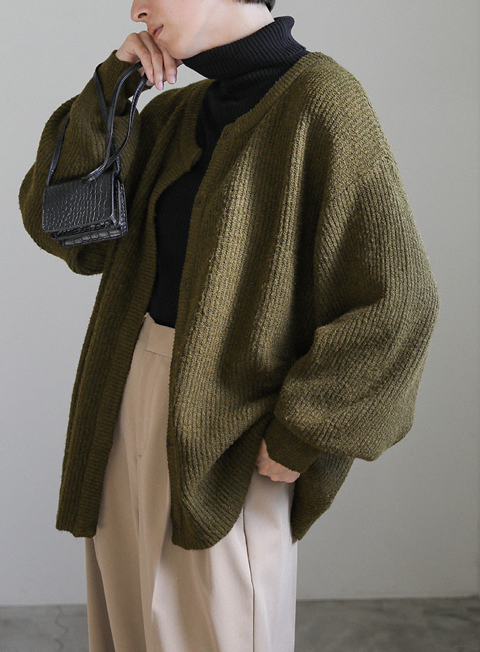 2WAYボリュームスリーブニットカーディガン
