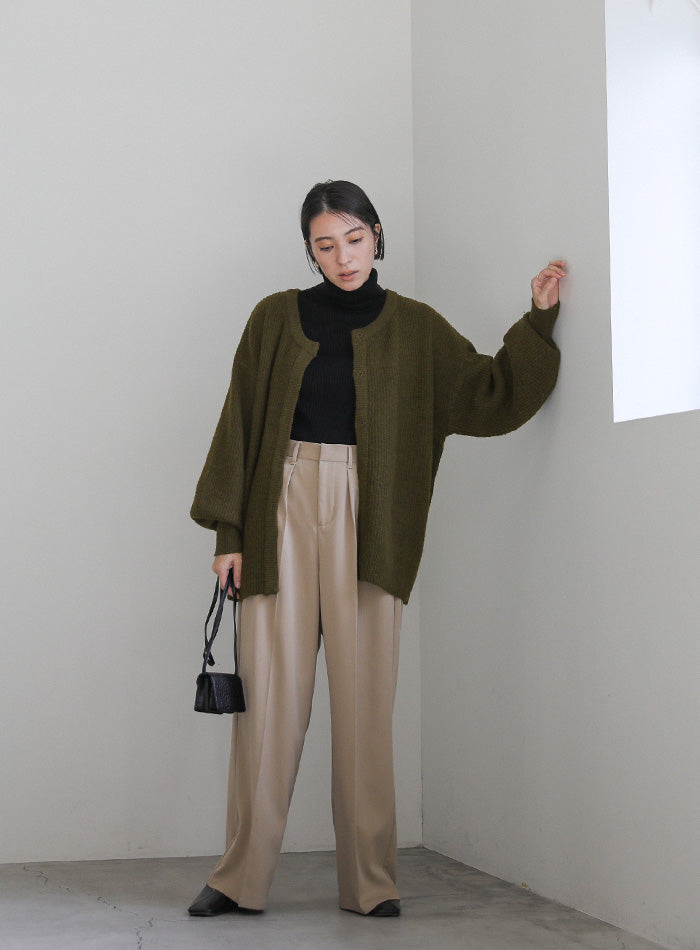 2WAYボリュームスリーブニットカーディガン