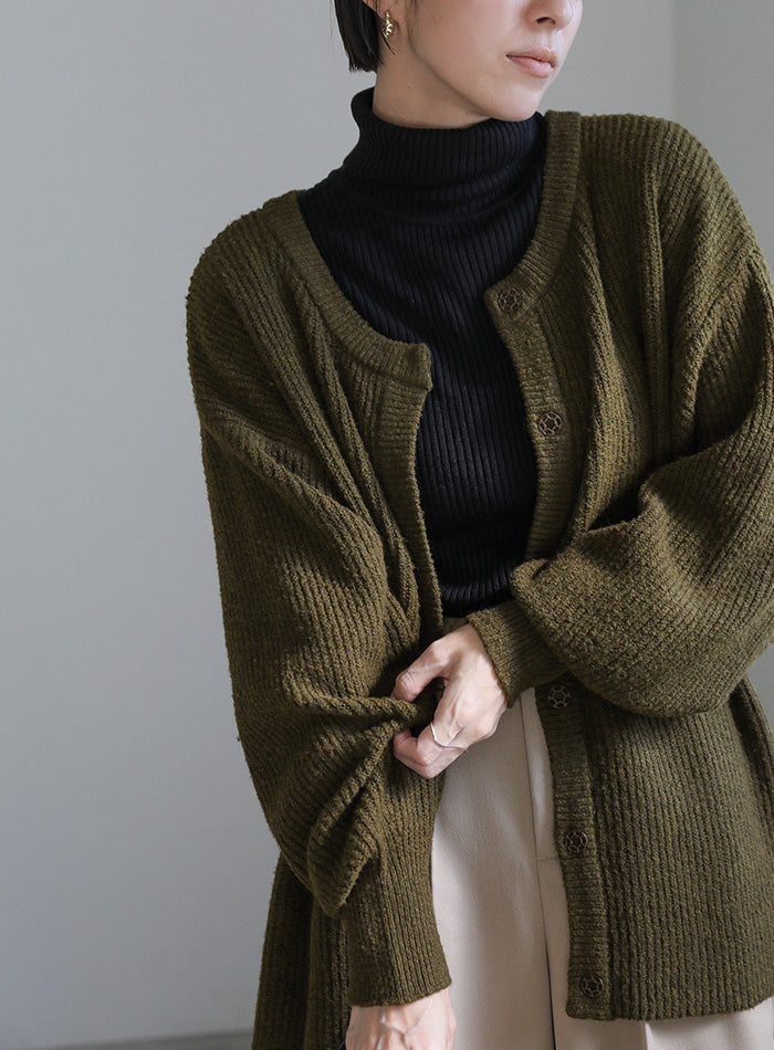 2WAYボリュームスリーブニットカーディガン