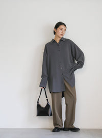 シルキータッチオーバーシャツ