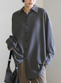 シルキータッチオーバーシャツ