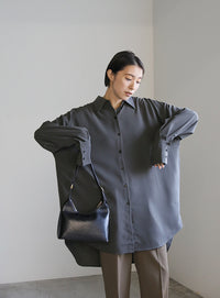 シルキータッチオーバーシャツ