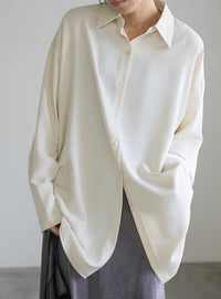 シルキータッチオーバーシャツ