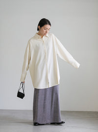 シルキータッチオーバーシャツ