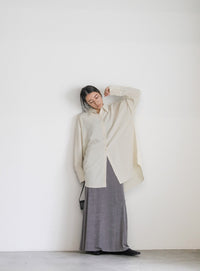 シルキータッチオーバーシャツ