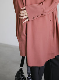 シルキータッチオーバーシャツ