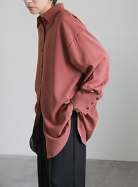 シルキータッチオーバーシャツ