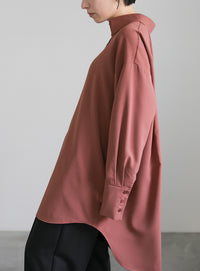 シルキータッチオーバーシャツ