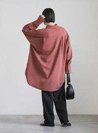 シルキータッチオーバーシャツ