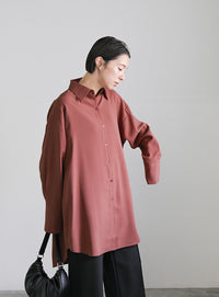 シルキータッチオーバーシャツ