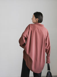 シルキータッチオーバーシャツ