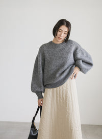 キルティングフレアスカート