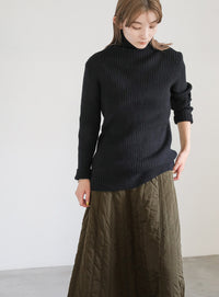 キルティングフレアスカート